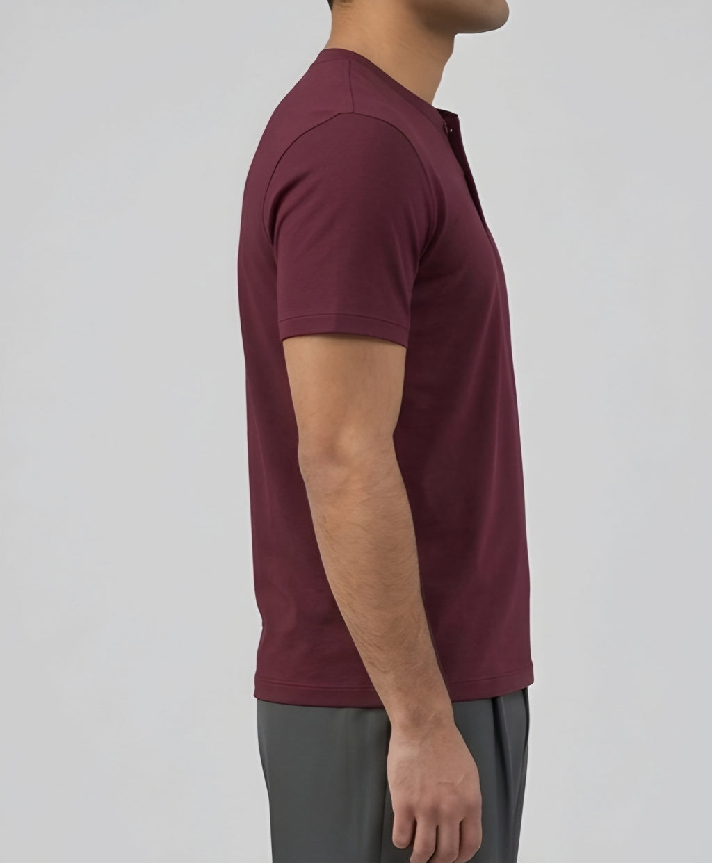 Henley Shirt - Burgundy